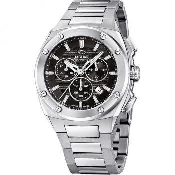 Reloj Jaguar Executive J805/D para Hombre, Esfera Negra, Pulsera de Acero Color Plata