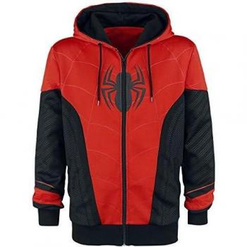Spider-Man Red & Black Hombre Chándal Negro/Rojo XXL