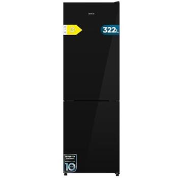 Cecotec Frigorífico Combi 322L Inverter Plus Multi Airflow Total No Frost con Humidity Box, LED Interior, Puerta Reversible y Alarma de Puerta