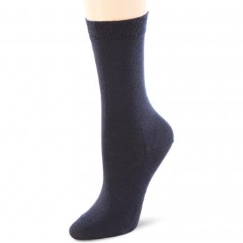 Falke Women's Soft Merino Wool and Cotton Socks - Dark Navy - Size 35-36