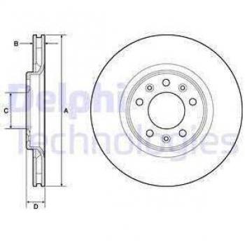 Delphi BG4806C - Discos de freno