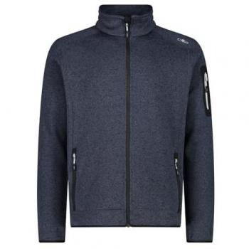 CMP Knit-Tech Fleece Jacket for Men - Anthracite, Non-Hooded, 4XL