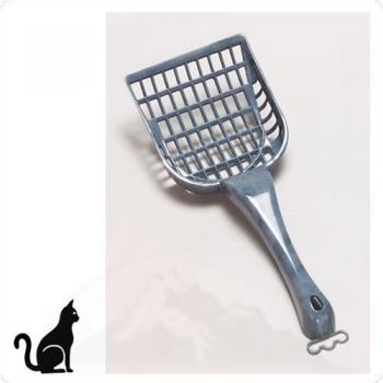 Pala para arena de gato EBI con diseño ergonómico y malla fina