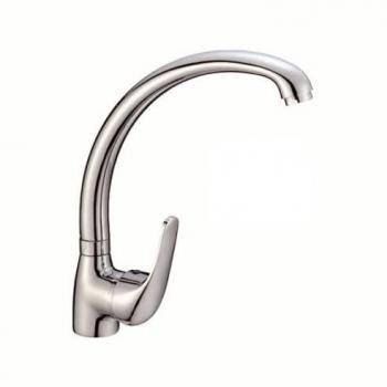 Monomando Fregadero Caño Alto Classica Adm-Wurko 156006, monomando de fregadero vertical, acabado cromado brillo, incluye latiguillos de montaje, grifo de cocina con 5 años de garantía