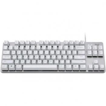 Logitech K835 TKL Mechanical Keyboard USB Nórdico Blanco Plata