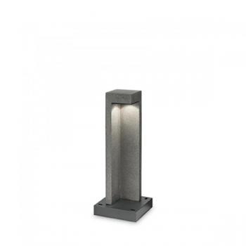 Bolardo de jardín Titano Metal Granito 1 bombilla 49cm IP55 con luz LED integrada 3000K
