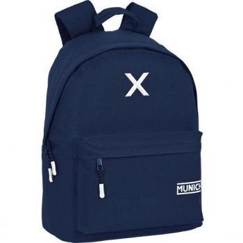 Mochila Safta Munich Básicos para Portátil 14.1 Color Azul Marino, Dimensiones 31x41x16cm