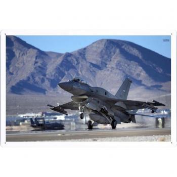 Metal cartel Cartel de chapa Hojalata sesión Aircraft Tin Sign General Dynamics F 16 Fighting Falcon 32060 Retro Vintage Pared Decoración by hamgaacaan