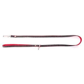 Correa para perros Alter Ego de lunares negros tamaño S 15-100cm
