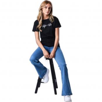 Camiseta Básica Bordada con Logo para Mujer Project X Paris