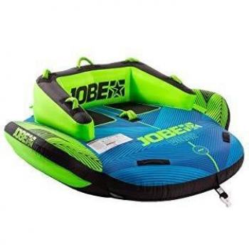 Jobe Binar 2P - Remolcable para dos personas, diseño aerodinámico, capacidad de hasta 170 kg, fabricado en material resistente y duradero, incluye agarraderas acolchadas y sistema de seguridad