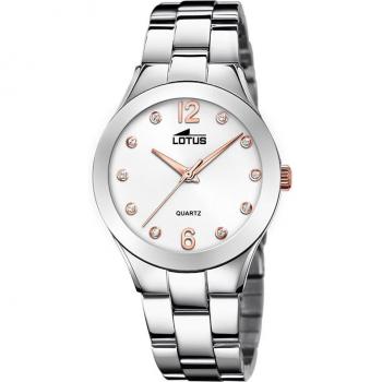 Reloj Lotus Bliss para Mujer 18884/1 de Acero Plateado con Esfera Plateada y Circonitas