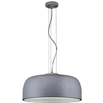 Lámpara colgante Trio Lighting Baron en blanco mate, tipo suspensión, diámetro de 52 cm, casquillo E27