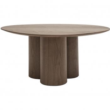 Mesa de centro de diseño HOLLEN en nogal de Miliboo