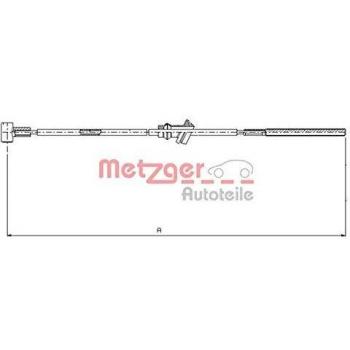 Metzger 11.5932 Cable de accionamiento, freno de estacionamiento