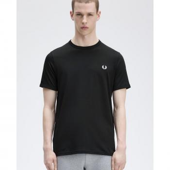 Camiseta de Hombre Fred Perry de Manga Corta y Cuello Redondo Ringer