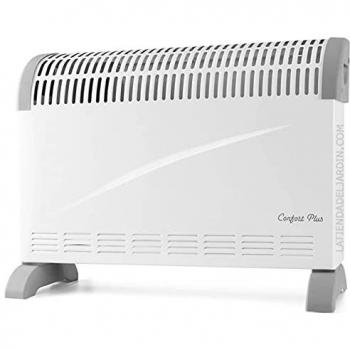 Convector Orbegozo CV2300A 3 Niveles de Potencia (750W-1.250W-2000W) con Termostato Regulable y Asas para Transporte