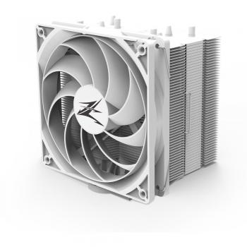 Zalman CNPS10X Performa White - Enfriador de CPU de alto rendimiento, recubrimiento blanco, 180W TDP, ventilador EBR PWM de 135mm, 700-1500RPM, max