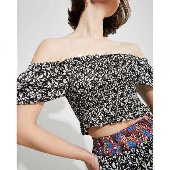 NAËLLE - Top de mujer estampado con hombros descubiertos