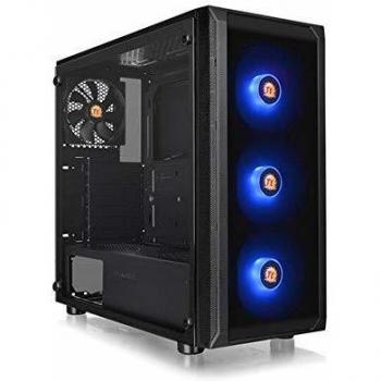 Thermaltake Versa J23 TG RGB - Caja Gaming para PC, Color Negro