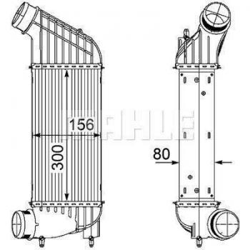Intercambiador de Calor de Aire Acondicionado 8ML376746-361 BEHR, Intercooler MAHLE ORIGINAL CI 181 000P para PEUGEOT Expert II Tepee, Expert II Van y 807