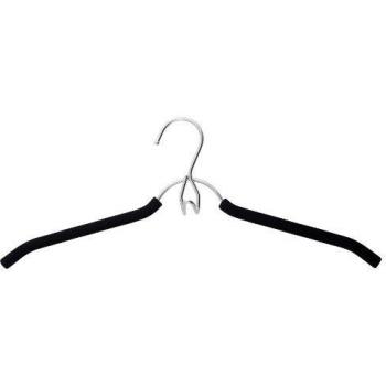 Metaltex Percha CROMADA RECUBIERTA GOMAESPUMA Sencilla, Negro, Estándar