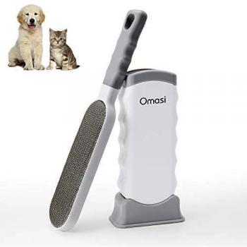 Omasi Quitapelos para Mascotas, Removedor de Pelo para Mascotas Cepillo de Limpieza Removedor de Pelaje para Perro y Gato, Mágico Depilación Eliminador de Pelo para Animales