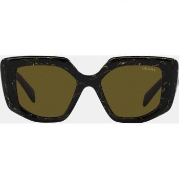 Prada PR 14ZS Geometric Black and Yellow Women's Sunglasses