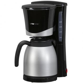 Cafetera Clatronic Thermo KA 3327 negra con capacidad para 8-10 tazas, jarra térmica, sistema antigoteo y apagado automático