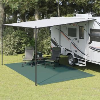 Alfombrilla de camping vidaXL 5x3 m Color Azul, Crema, Antracita y Verde