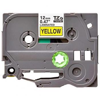 Cinta Q-Connect TZe-631 Amarillo/Negro 12mm x 8m