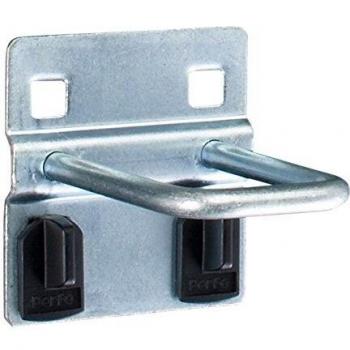Soporte en U B40xT50 mm galvanizado para paneles perforados, paquete de 5 unidades