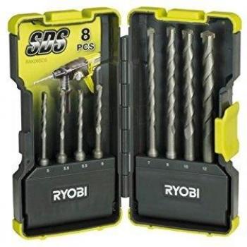 Ryobi RAK08SDS Juego de brocas 8 pieza