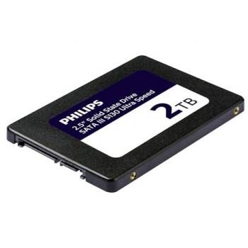 Disco SSD Interno Philips S130 de 2TB, 2.5 SATA III, Velocidad de Lectura hasta 550 MB/s