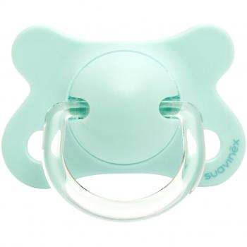 Suavinex 303049 - Chupete fisiológico látex 0-4 meses, color azul turquesa