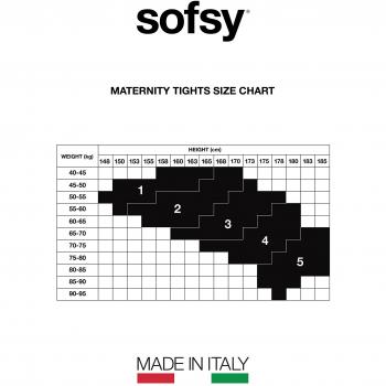 sofsy Medias Opacas de Maternidad – Ajuste súper cómodo para todas las etapas del embarazo 50 den [Hecho en Italia] Cappuccino 3 - Medium