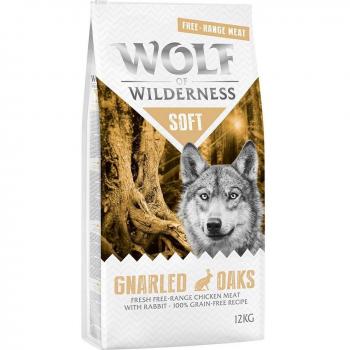 Wolf of Wilderness Soft & Strong Gnarled Oaks con Pollo de Corral y Conejo - Pack Económico 2 x 12 kg
