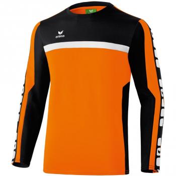 Erima Sweatshirt 5-Cubes Trainingssweat - Sudadera de fútbol para niño, color naranja, talla 164 cm