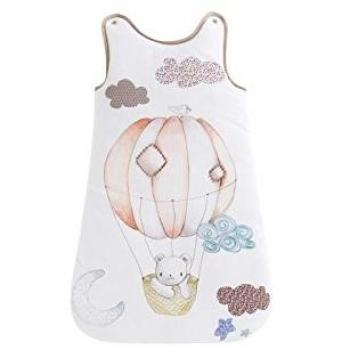 Saco de Dormir para Bebé Naf Naf Oso Globo en color Beige, 100% Algodón