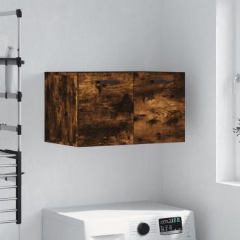 Gabinete de pared de madera multicapa en roble ahumado 60x36,5x35 cm