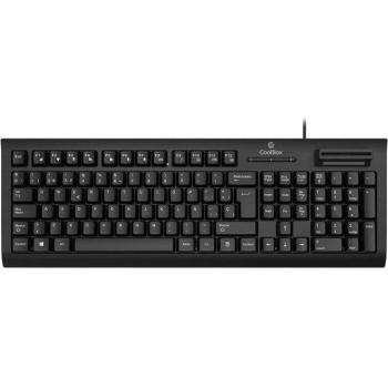 CoolBox Teclado USB con Lector de DNIe 4.0 Negro