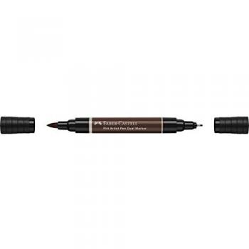 Rotulador Doble Punta Pitt Artist Pen Tinta China Faber-Castell Color Sepia Oscuro