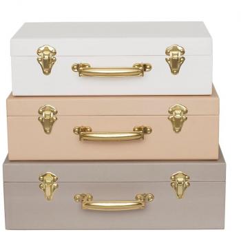 Jabadabado Set de 3 Maletas Doradas