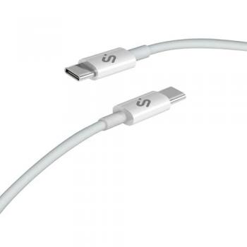 Cable USB-C Subblim PLUS 100W 1m Carga Rápida PD 3.0 Blanco