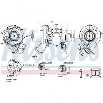 NISSENS Cargador, sistema de carga 93677 - Turbocompresor NISSENS 93677