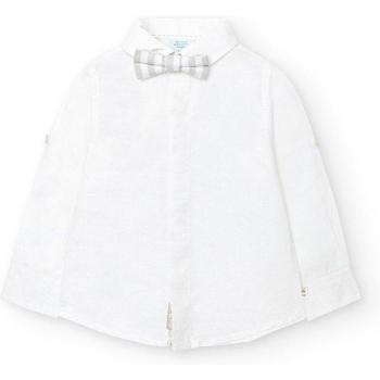 Camisa de bebé niño de manga larga con pajarita