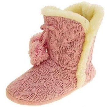 Dunlop Mujer Color De Rosa Eleanor Zapatilla Botas EU 38-39