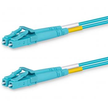 Lanview Cable de Fibra Óptica LC-LC Multimodo 3 m OM3 Color Aguamarina