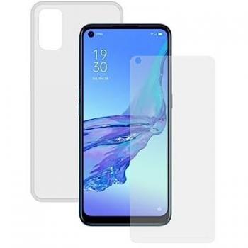 Pack Contact Funda Transparente + Protector de Cristal Templado para Oppo A53s