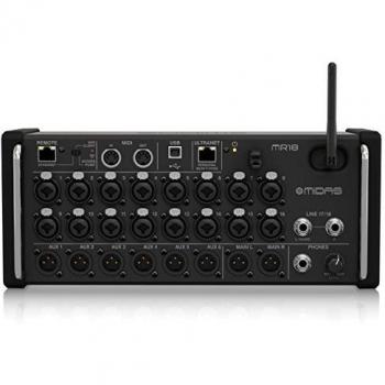 Midas MR18 Digital Mixer with 18 Channels and Remote Control via Ethernet, Wi-Fi, or LAN